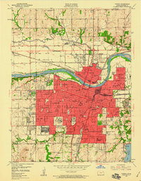 Topeka 1950 topographic map thumbnail