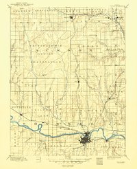 Topeka 1894 topographic map preview
