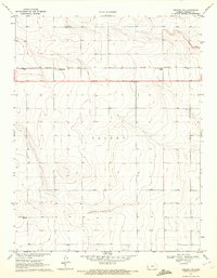 Tribune NW 1970 topographic map thumbnail