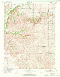 Wamego SW 1953 topographic map thumbnail
