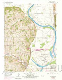 Wathena 1961 topographic map thumbnail