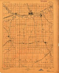 Abilene 1889 topographic map preview