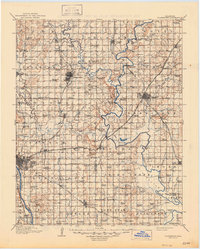 Claremore 1916 topographic map thumbnail