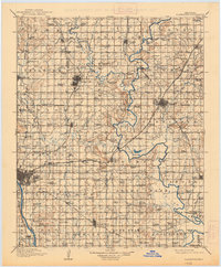 Claremore 1916 topographic map thumbnail