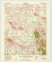 Cooperton 1956 topographic map thumbnail