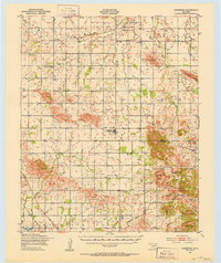 Cooperton 1949 topographic map thumbnail