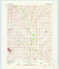 Cordell 1956 topographic map thumbnail