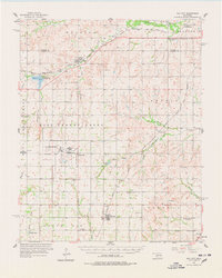 Dill City 1957 topographic map thumbnail