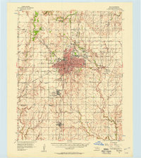 Enid 1956 topographic map thumbnail