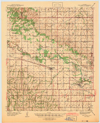 Fort Reno 1942 topographic map preview