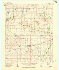 Gotebo 1961 topographic map thumbnail