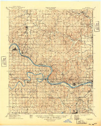 Hominy 1915 topographic map thumbnail