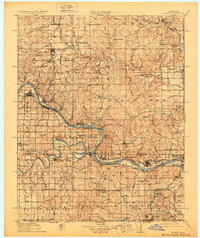 Hominy 1915 topographic map thumbnail