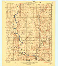 Kaw 1935 topographic map thumbnail