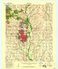 Lawton 1956 topographic map thumbnail