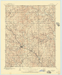 Pawhuska 1909 topographic map thumbnail