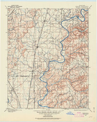 Pryor 1896 topographic map preview