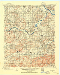 Sans Bois 1909 topographic map thumbnail