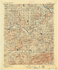 Sans Bois 1911 topographic map thumbnail
