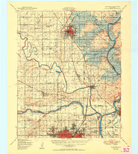 Wagoner 1950 topographic map thumbnail