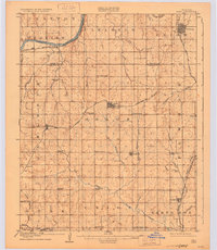 Agra 1908 topographic map thumbnail