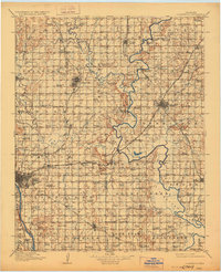 Claremore 1916 topographic map thumbnail
