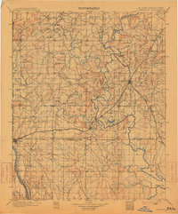 Claremore 1901 topographic map thumbnail