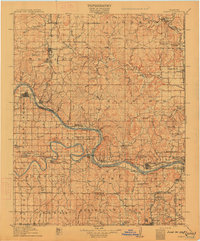 Hominy 1915 topographic map thumbnail