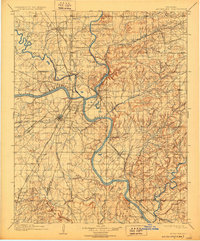 Muskogee 1901 topographic map thumbnail
