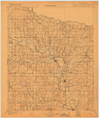 Pauls Valley topographic map thumbnail