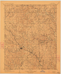 Pawhuska 1910 topographic map thumbnail