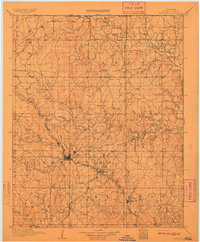 Pawhuska 1910 topographic map thumbnail