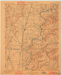 Pryor 1901 topographic map preview