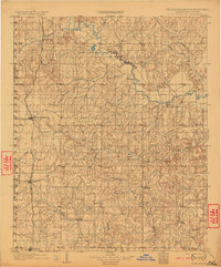 Rush Springs 1902 topographic map thumbnail