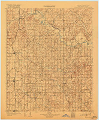 Rush Springs 1902 topographic map thumbnail