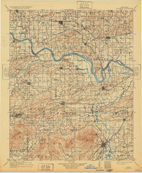 Sallisaw 1911 topographic map thumbnail