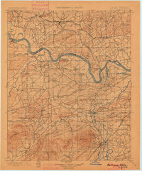 Sallisaw 1900 topographic map thumbnail