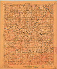 Sansbois 1911 topographic map thumbnail