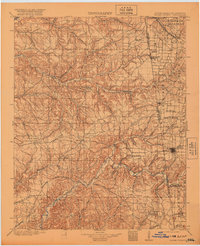 Siloam Springs 1904 topographic map thumbnail