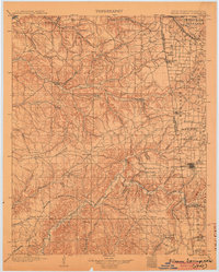 Siloam Springs 1904 topographic map thumbnail