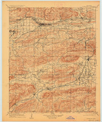 Tuskahoma 1909 topographic map thumbnail