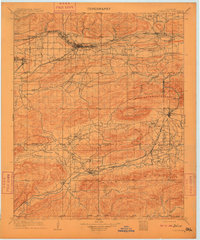 Tuskahoma 1909 topographic map thumbnail