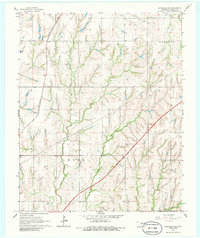 Chickasha NE 1966 topographic map thumbnail