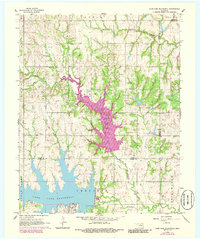 Lake Carl Blackwell 1966 topographic map thumbnail
