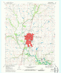 Pryor 1970 topographic map preview