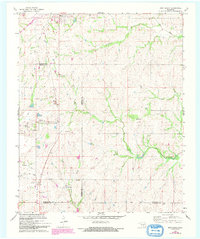 Roff South 1967 topographic map thumbnail