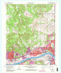 Sand Springs 1956 topographic map thumbnail