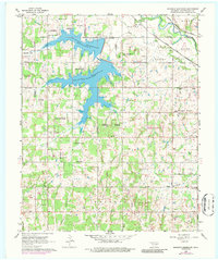 Shawnee Reservoir 1966 topographic map thumbnail