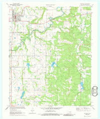 Wetumka 1971 topographic map thumbnail