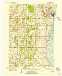 Kewaunee 1954 topographic map thumbnail